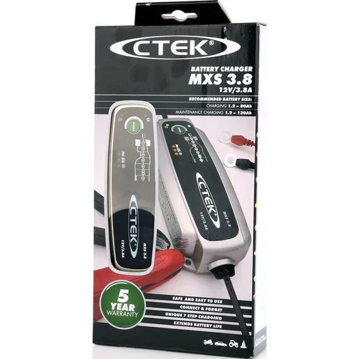 MXS3.8 – CTEK BATTERY CHARGER 12V 3.8AMP – Wrack Auto Shop